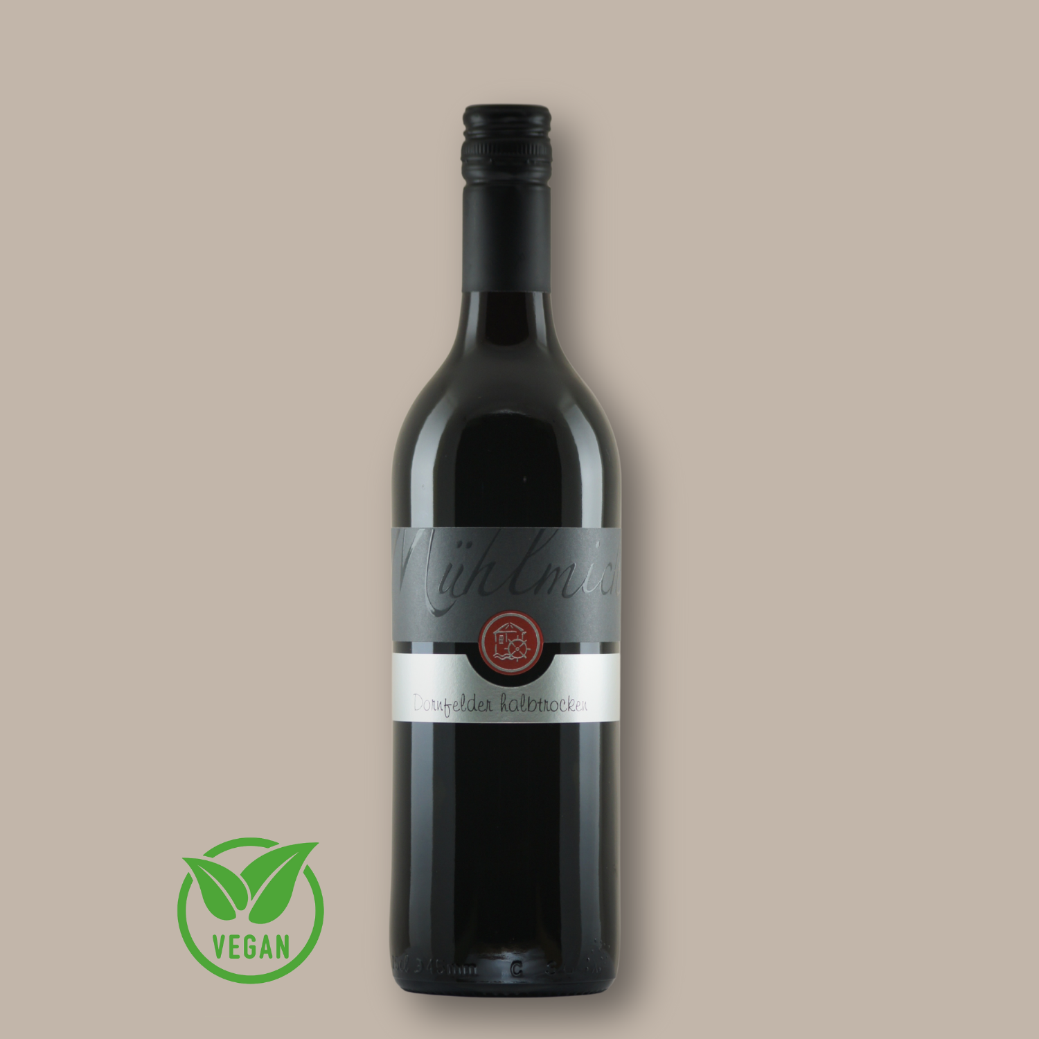 Dornfelder Rotwein halbtrocken zwei Bio Weingut Muehlmichel Kirchheim Pfalz