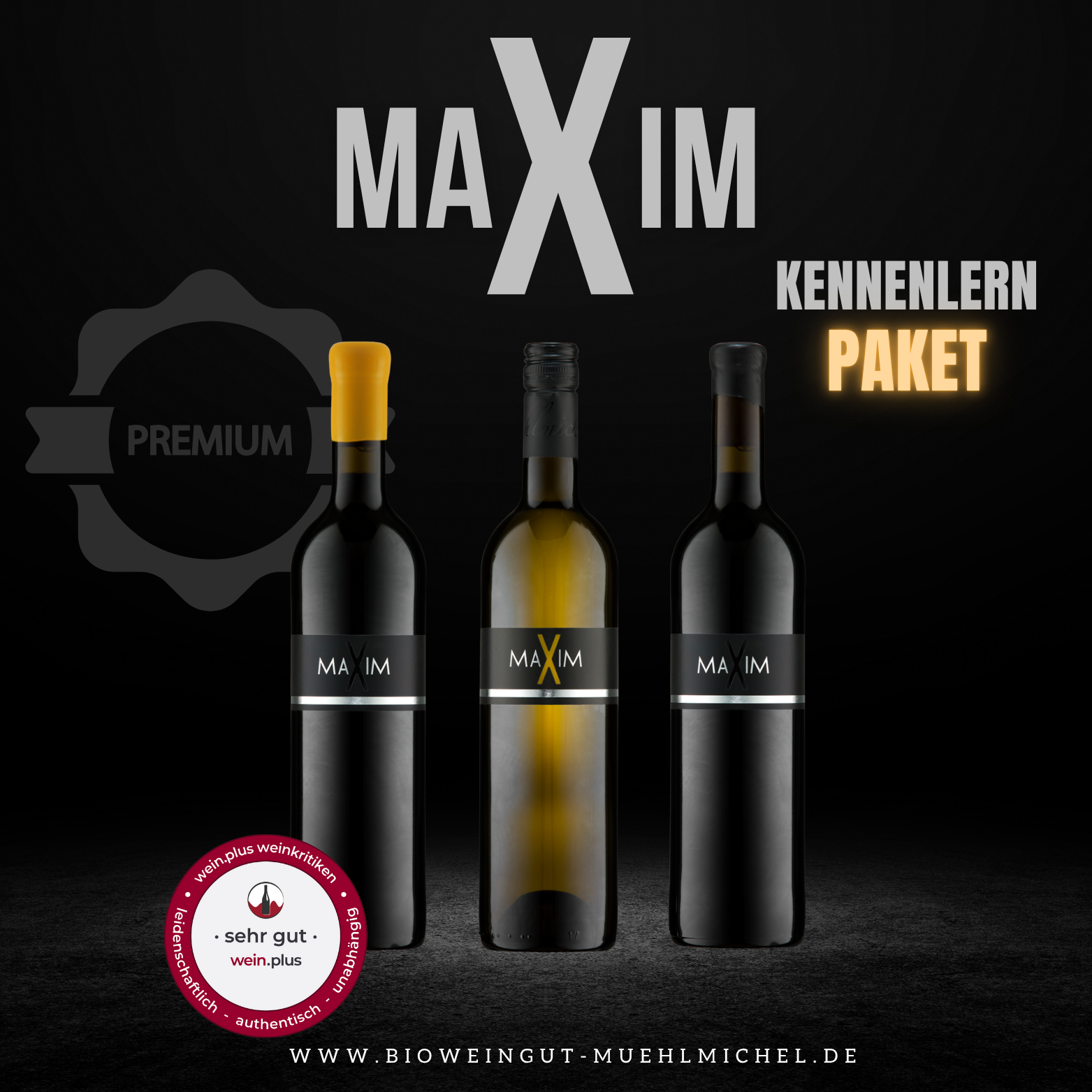 Wein paket asugezeichnet mit sehr gut Wein Plus Weingut Muehlmichel Pfalz