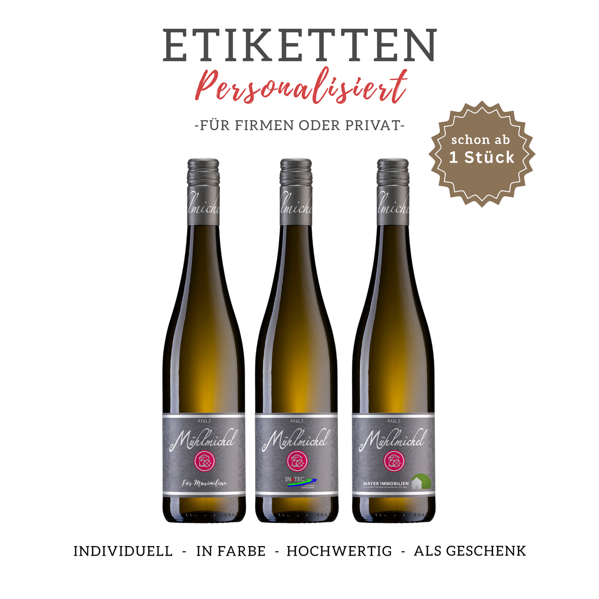 Personalisierte Etiketten