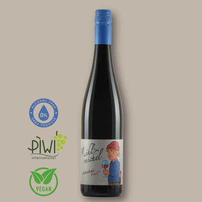 Alkoholfreier Rotwein Cabertin Bio Weingut Muehlmichel Kirchheim Pfalz 